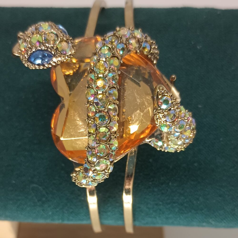 Betsy Johnson Snake Heart Clamper Bracelet.